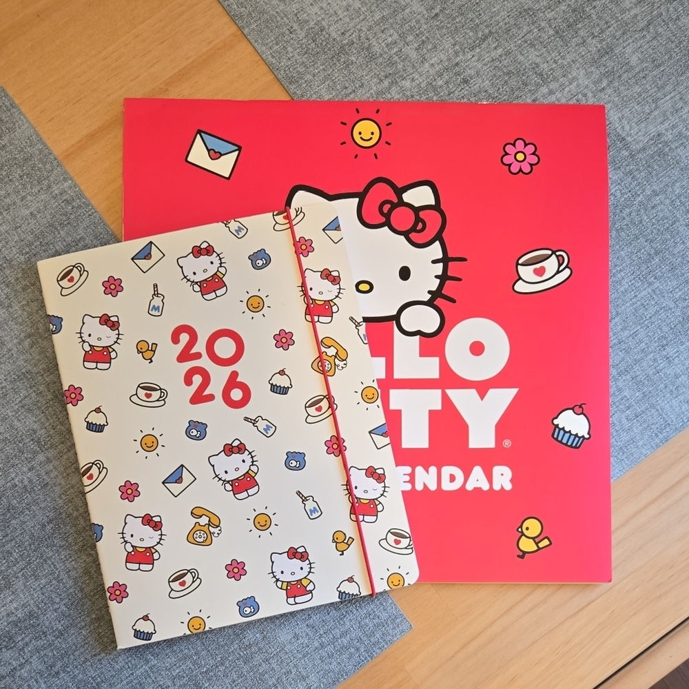 Hello Kitty 2026 Calendar and Notebook Set
